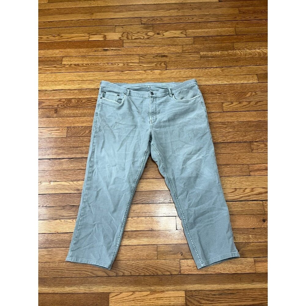 Faherty Men's Jeans Green Denim Pants Straight Leg Fit Size 40x25